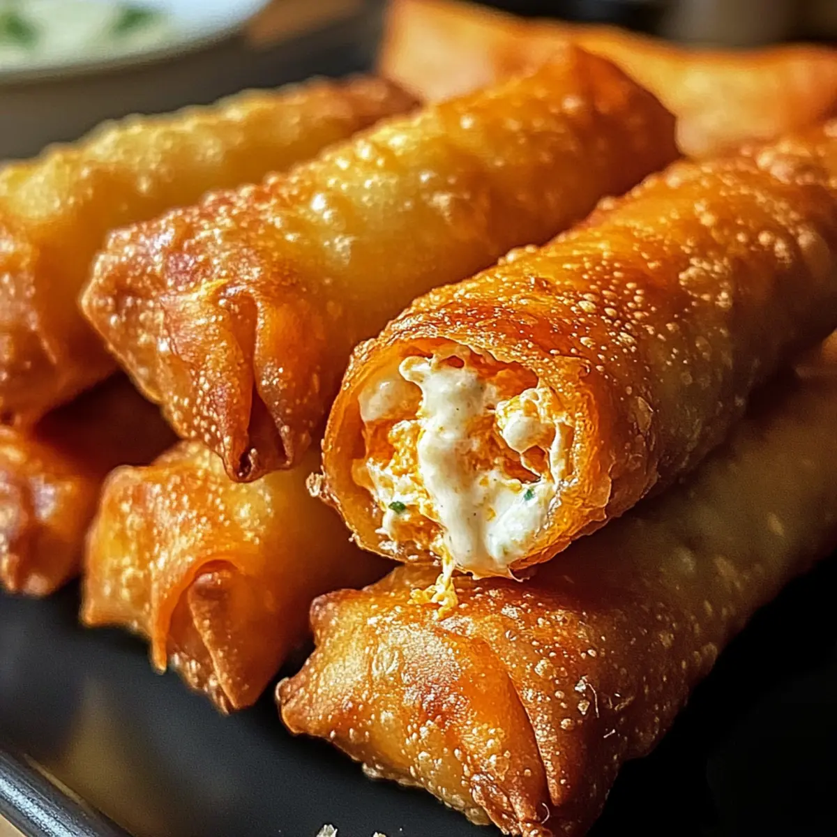 Buffalo Chicken Dip Egg Rolls mr6bre