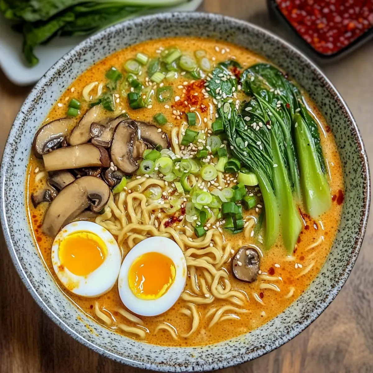 Cremige Ramen mit Erdnuss Kokos kohfio