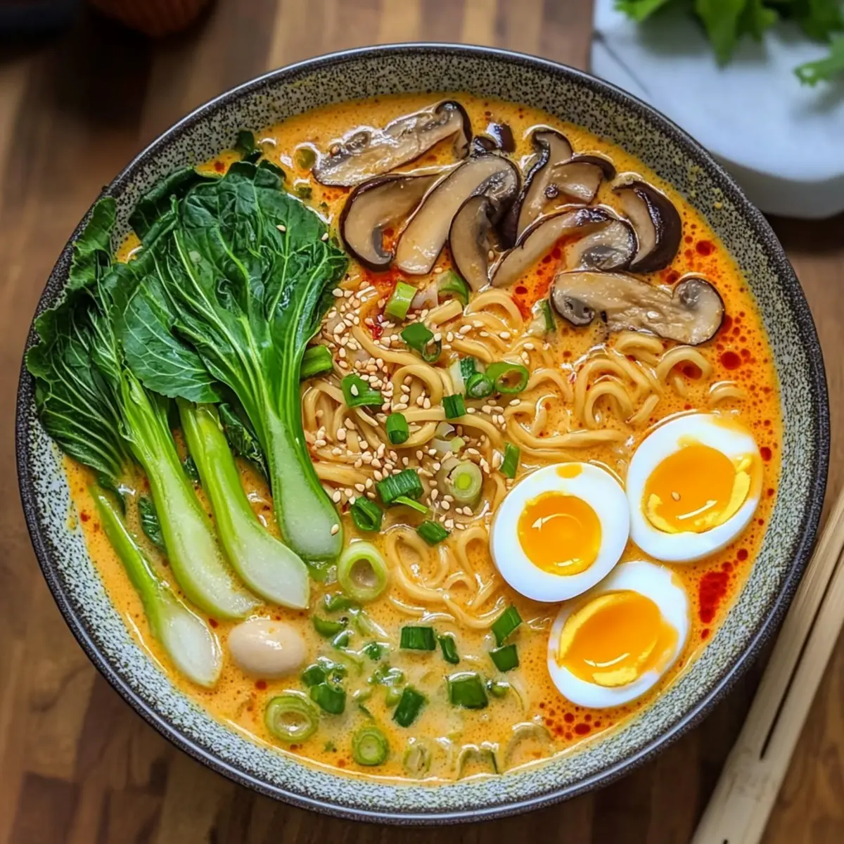 Cremige Ramen mit Erdnuss & Kokos