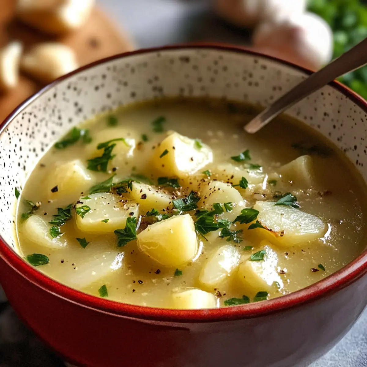 Cure Garlic Potato Soup nw642h