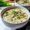 Einfache Käse-Lauch-Suppe