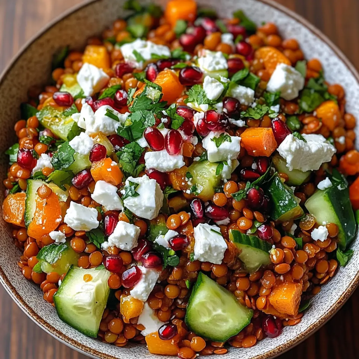 Frischer Linsensalat mit Feta hi2umu