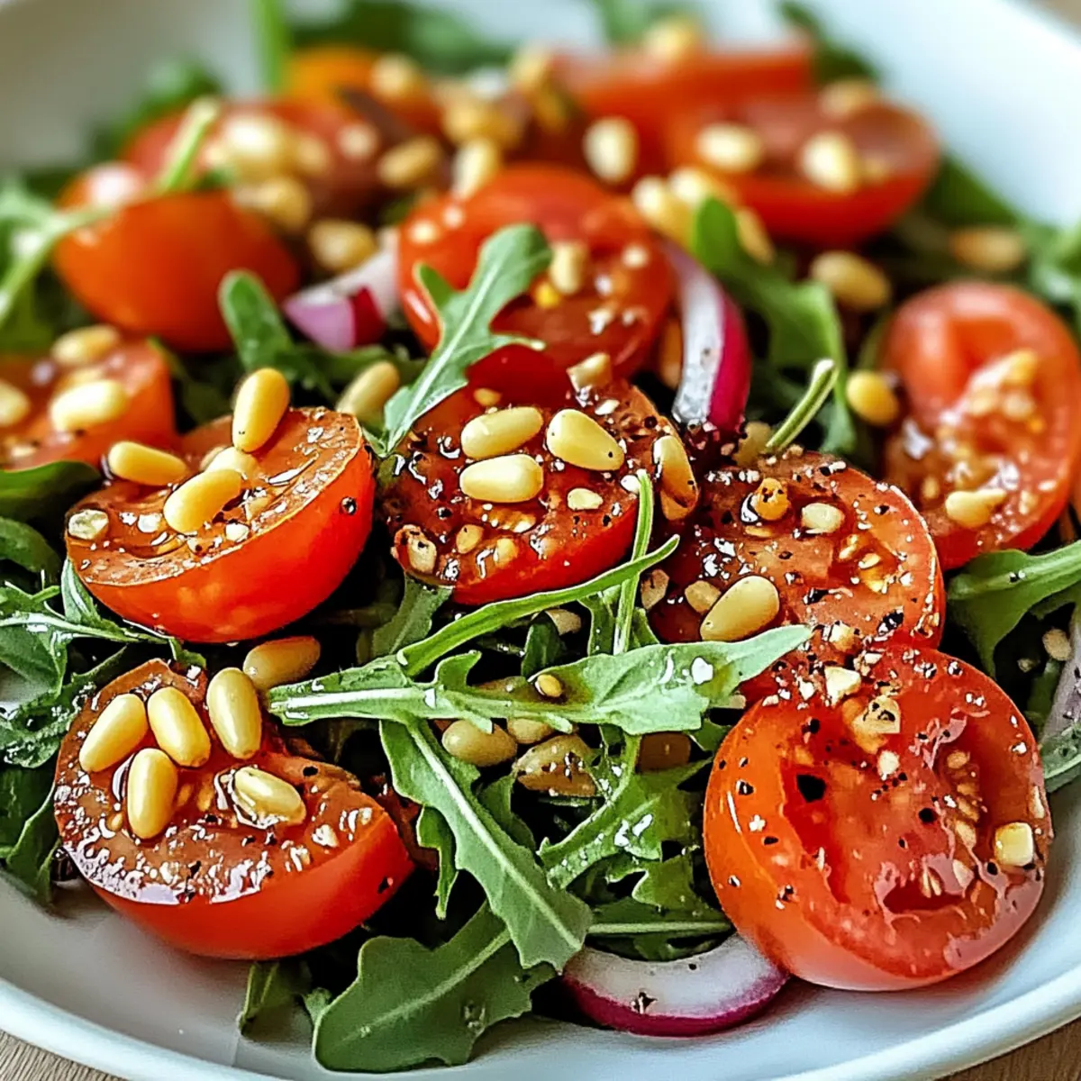 Frischer Tomaten Rucola