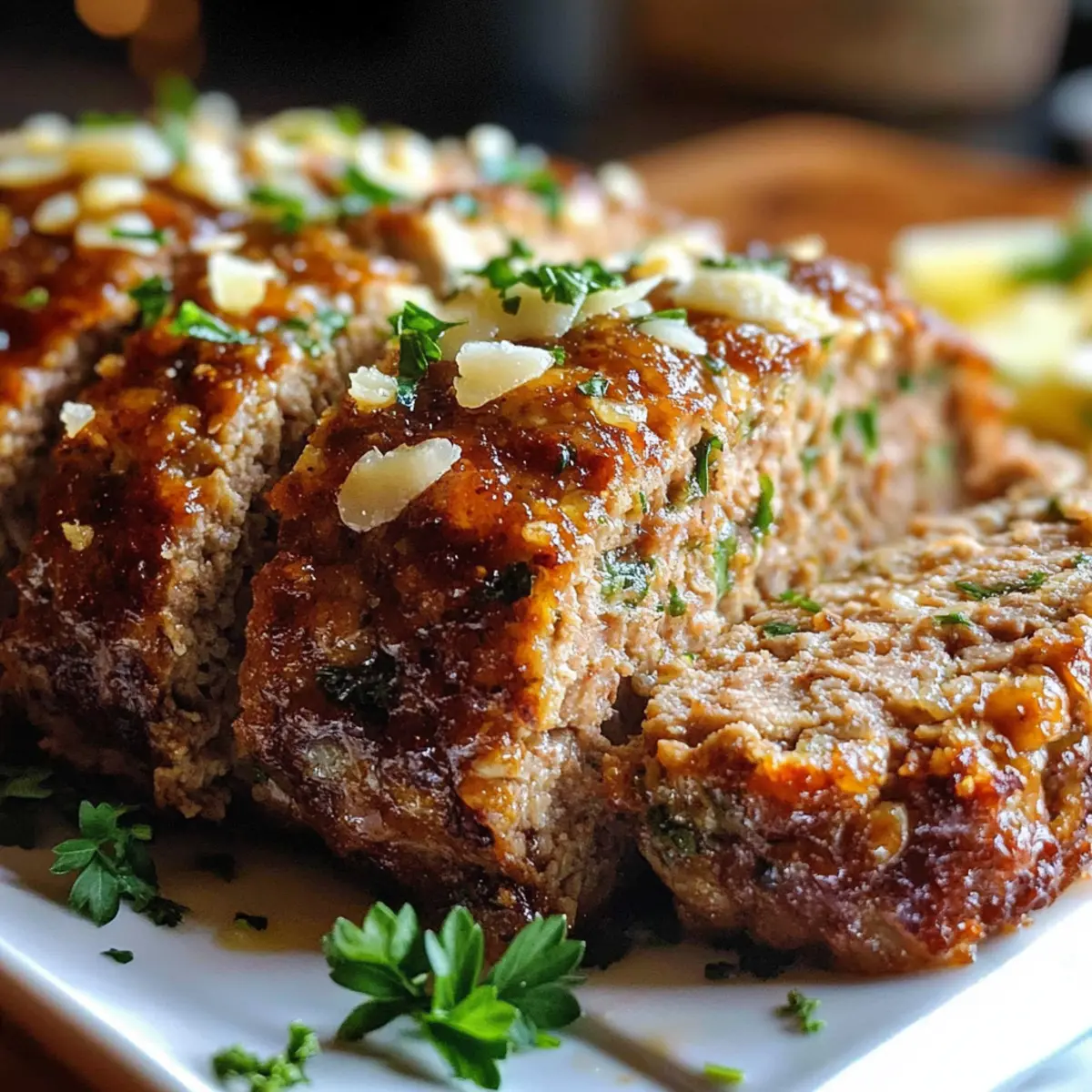 Garlic Parmesan Meatloaf Recipe l8bhdp