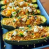 Gefüllte Zucchini mit Couscous & Feta