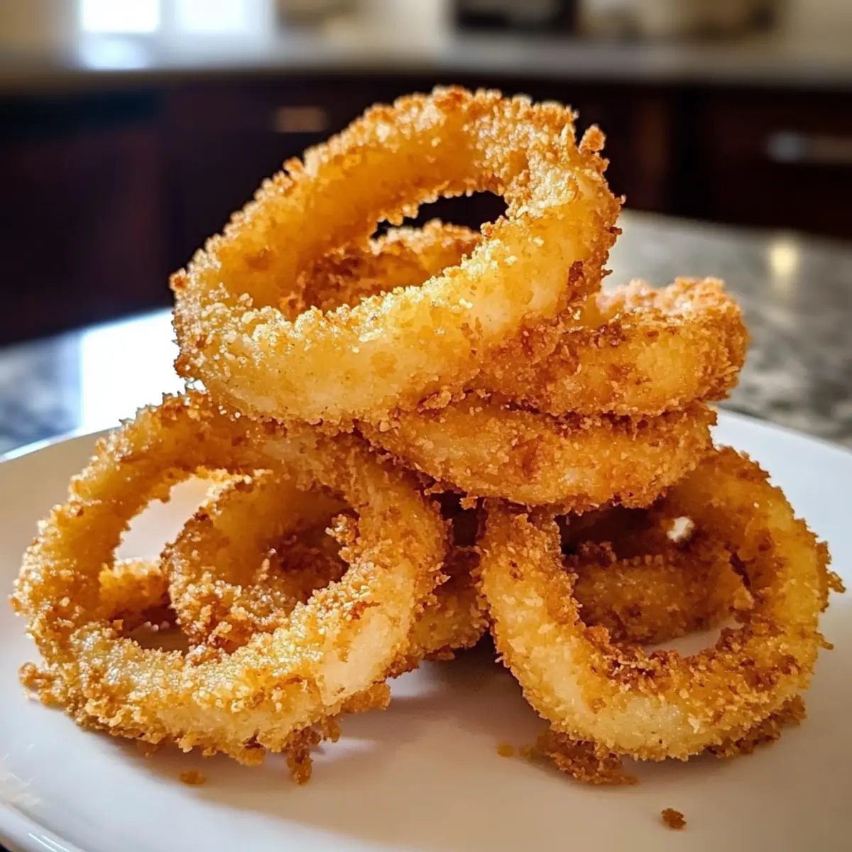 Gesunde Airfryer Zwiebelringe