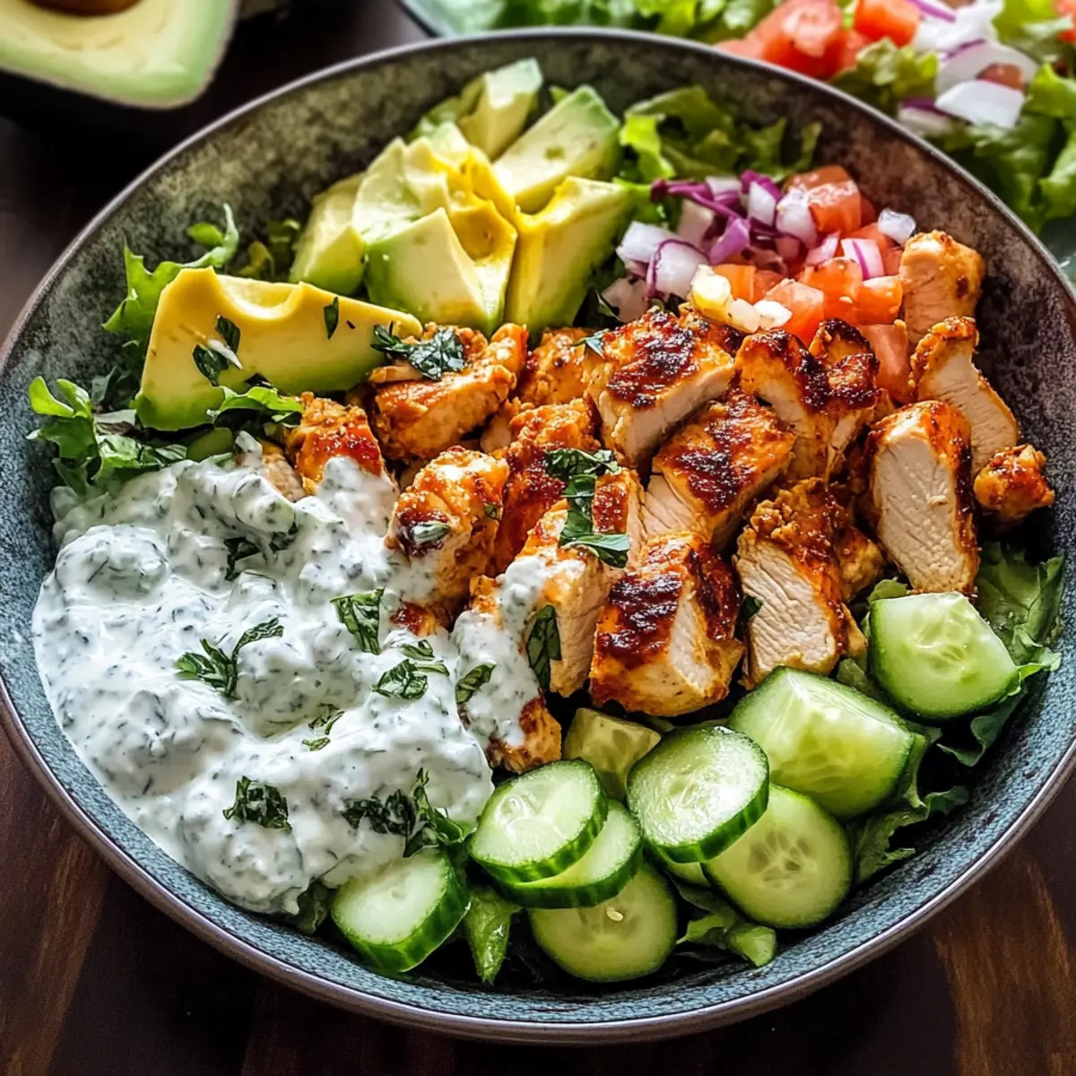 HA¤hnchen Tzatziki Bowl evih3s