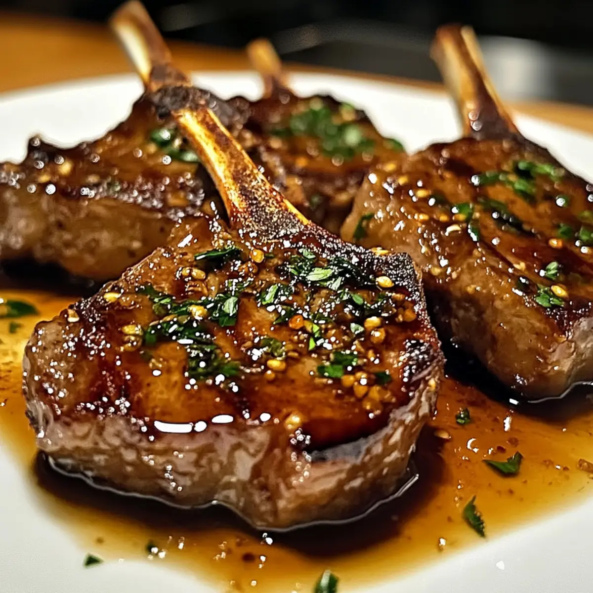 Honig-Knoblauch-Lammkoteletts