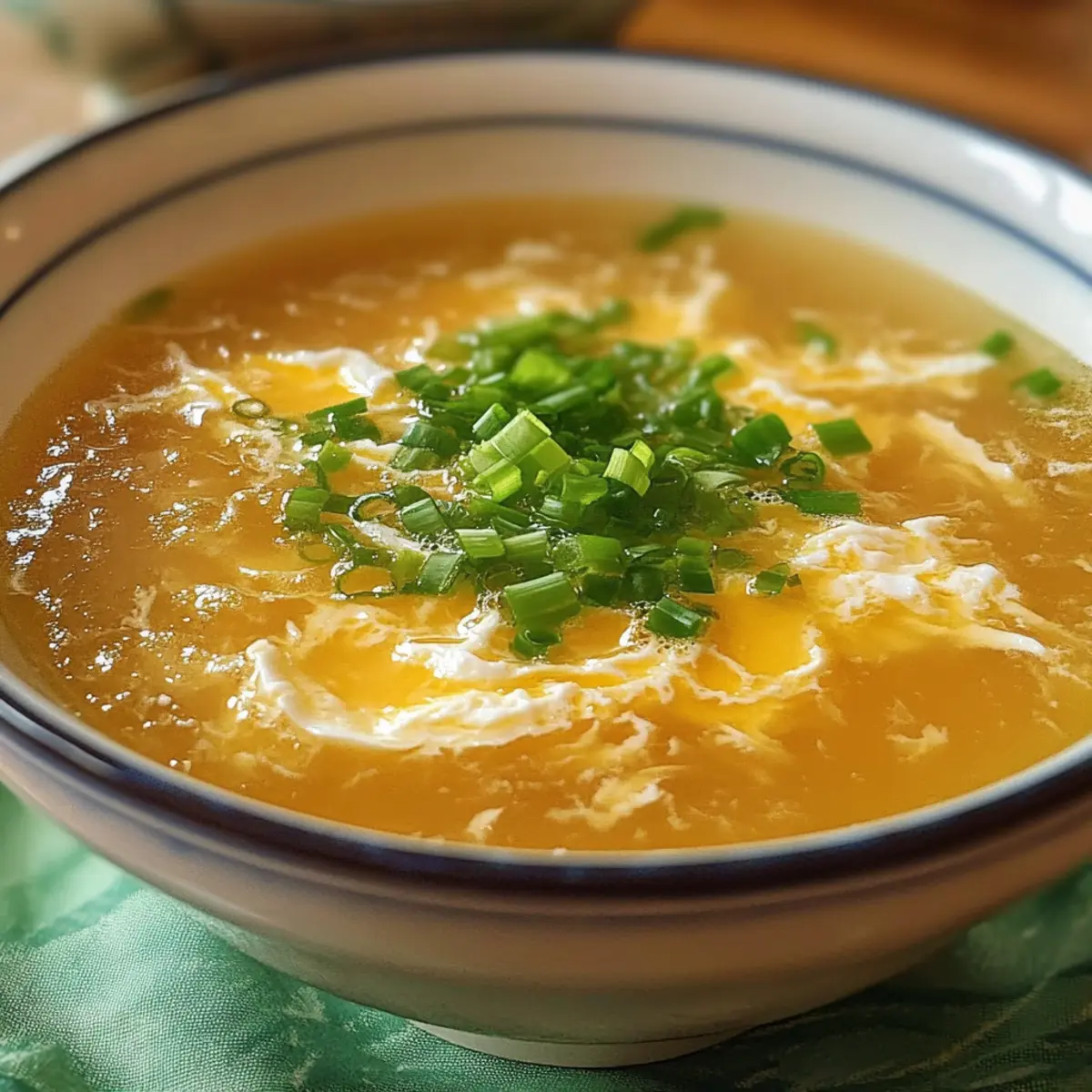 Klassische Eierflockensuppe