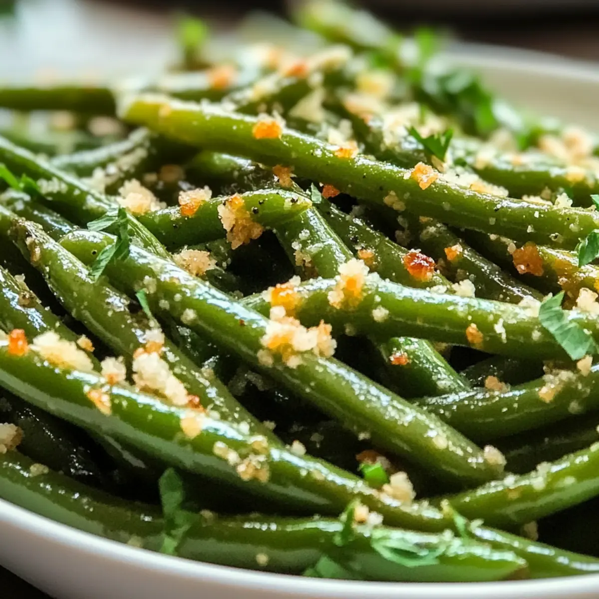 Knoblauch Parmesan gerA¶stete grA¼ne Bohnen rbij20