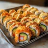 Knusprige frittierte Sushi Rollen