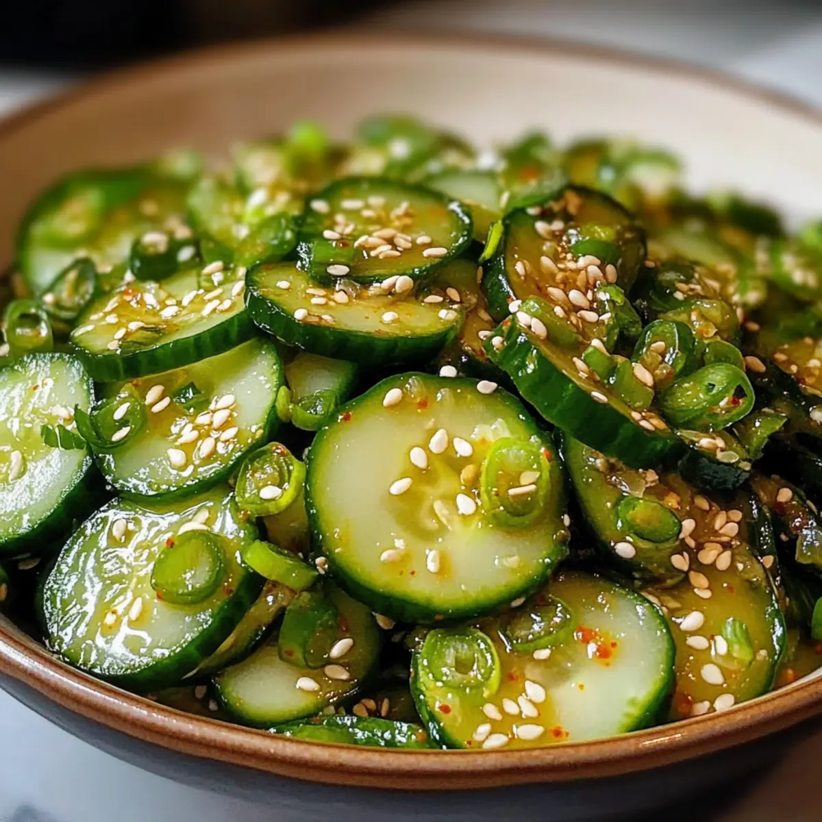 Koreanischer Gurkensalat asiatisch wA¼rzig l3njsn