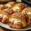 Mozzarella Pepperoni Croissant Rollen