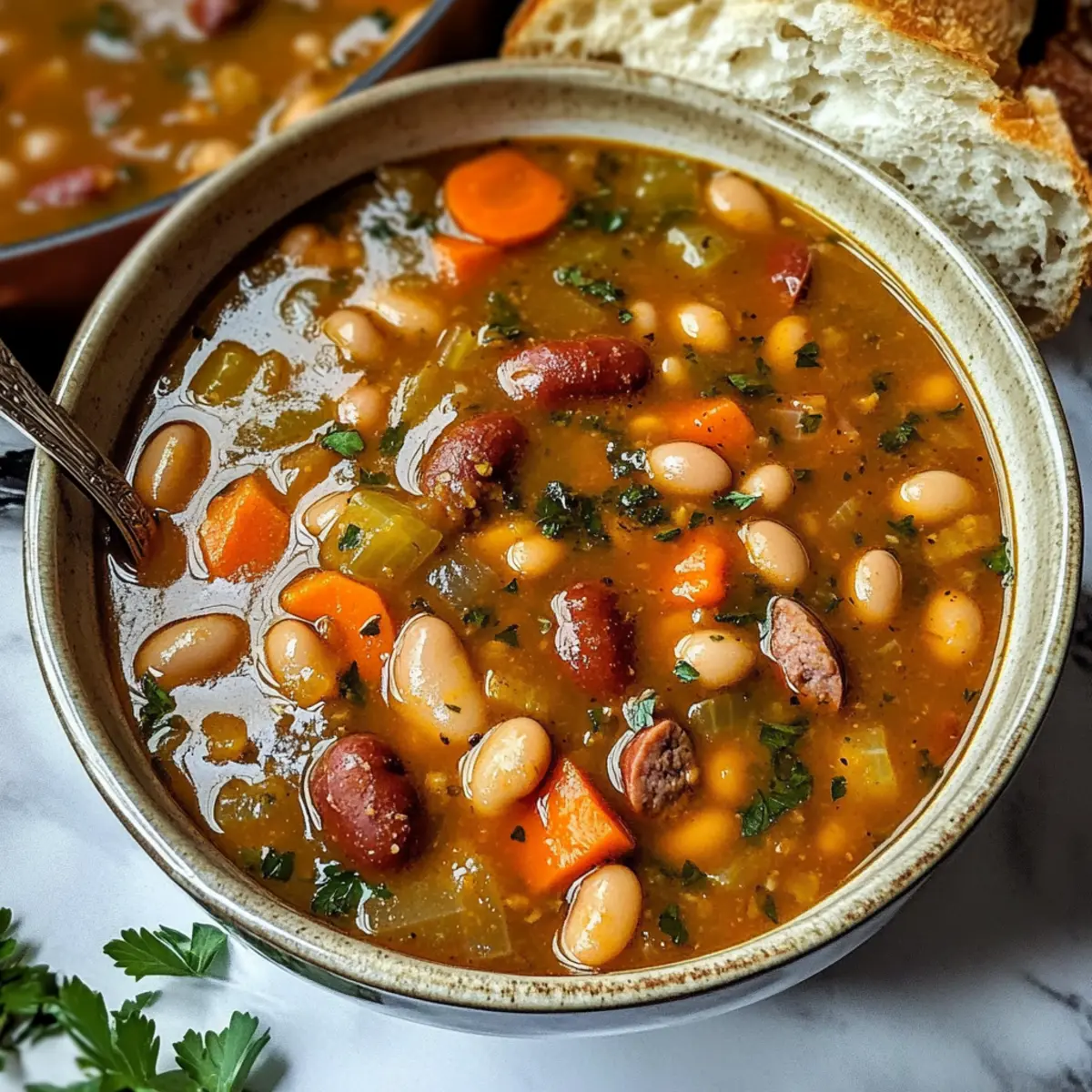 Einfaches traditionelles Pasulj Rezept Zutaten: - 500 g weiße Bohnen - 200 g geräucherter Speck - 2 Zwiebeln - 3 Karotten - 2 Paprika - 4 Knoblauchzehen - 2 Lorbeerblätter - 1 Teelöffel Paprika - Salz und Pfeffer nach Geschmack - 2 Liter Wasser Zubereitung: 1. Bohnen über Nacht einweichen. 2. In einem großen Topf den Speck anbraten. 3. Zwiebeln, Karotten und Paprika hinzufügen und anbraten. 4. Knoblauch, Lorbeerblätter und Paprika dazugeben. 5. Bohnen hinzufügen und mit Wasser aufgießen. 6. Zum Kochen bringen und dann die Hitze reduzieren. 7. 1,5 bis 2 Stunden köcheln lassen, bis die Bohnen weich sind. 8. Mit Salz und Pfeffer abschmecken. 9. Heiß servieren.