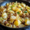 Spitzkohl-Kartoffel-Pfanne mit Hackfleisch