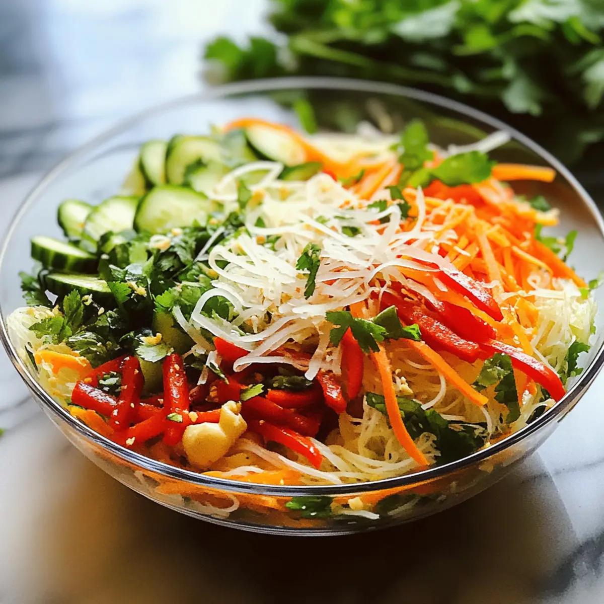 Spring Roll Salad with Spicy Ginger Dressing jcd08n