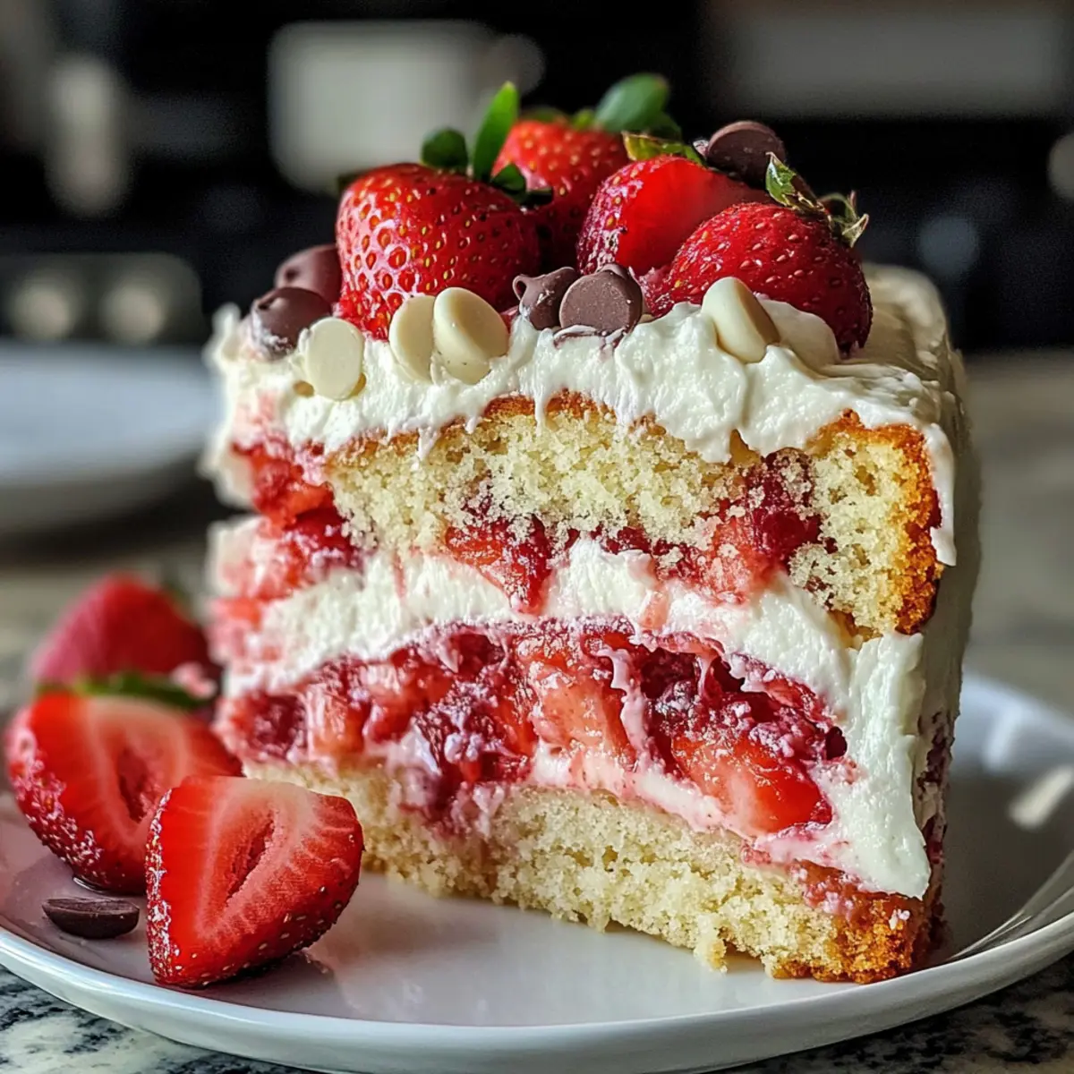 Strawberry Earthquake Cake ycqthe