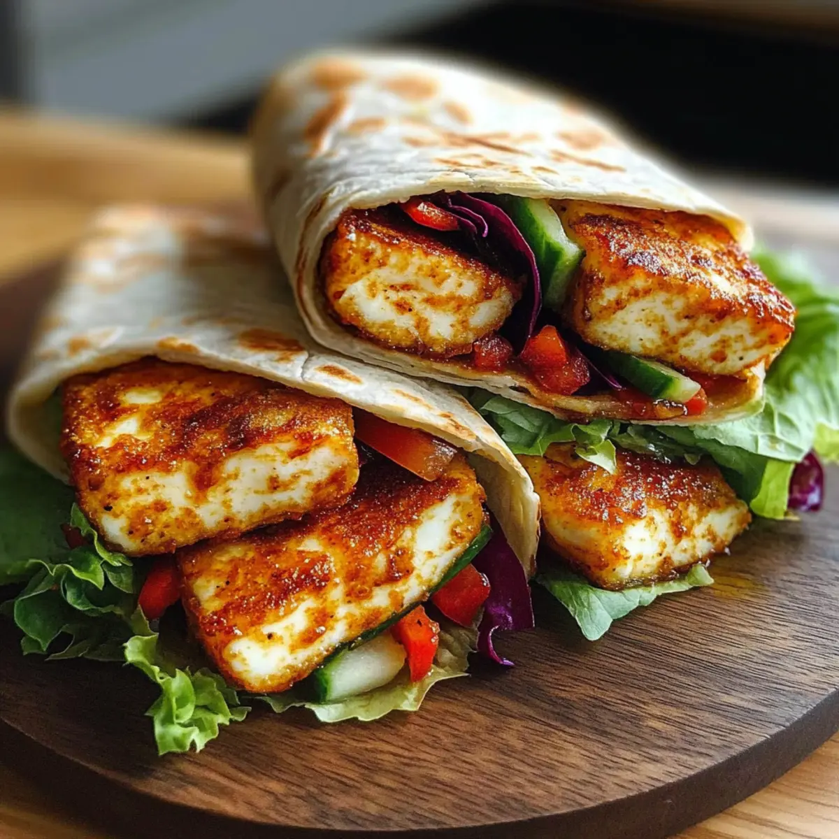 Sweet Chili Halloumi Wraps ncyc0j