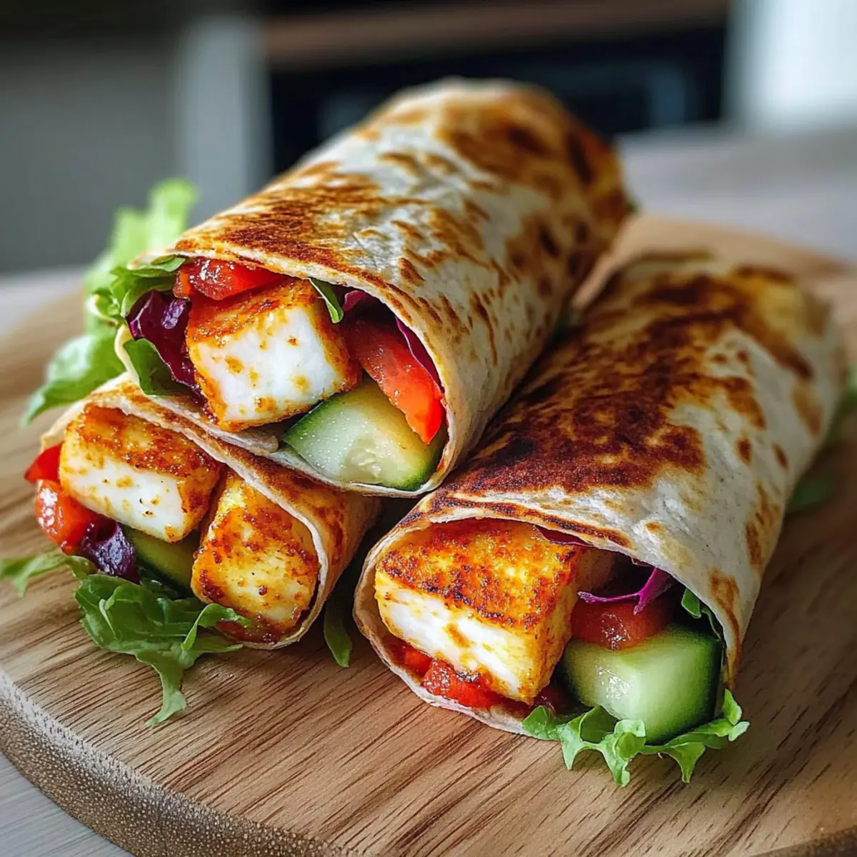 Sweet Chili Halloumi Wraps tq21at