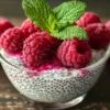 Vanille Himbeere Chia Pudding