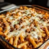 Überbackene Ziti mit Rinderhackfleisch