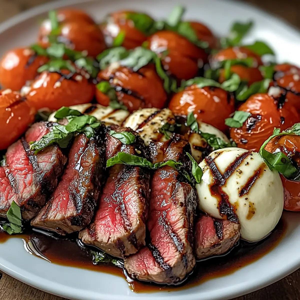 Balsamic Caprese Grilled Flank Steak fsuzpn