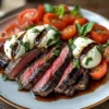 Balsamico Caprese Gegrilltes Flankensteak