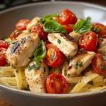 Einfache cremige Cajun-Hähnchen-Pasta für jeden Abend