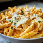 Cremige Knoblauch-Hähnchen-Pasta in 25 Minuten