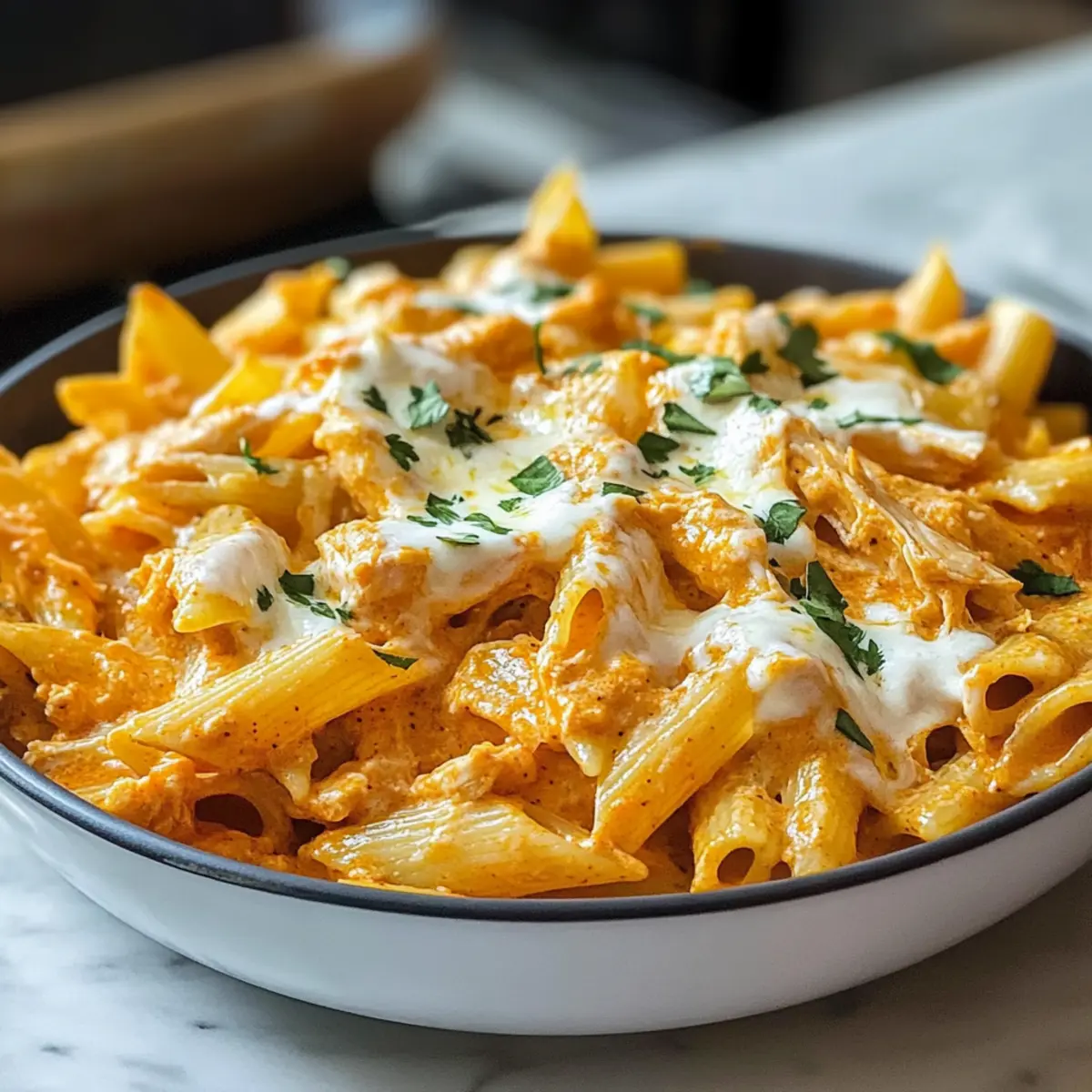 Buffalo HA¤hnchen Pasta Rezept zeomfe