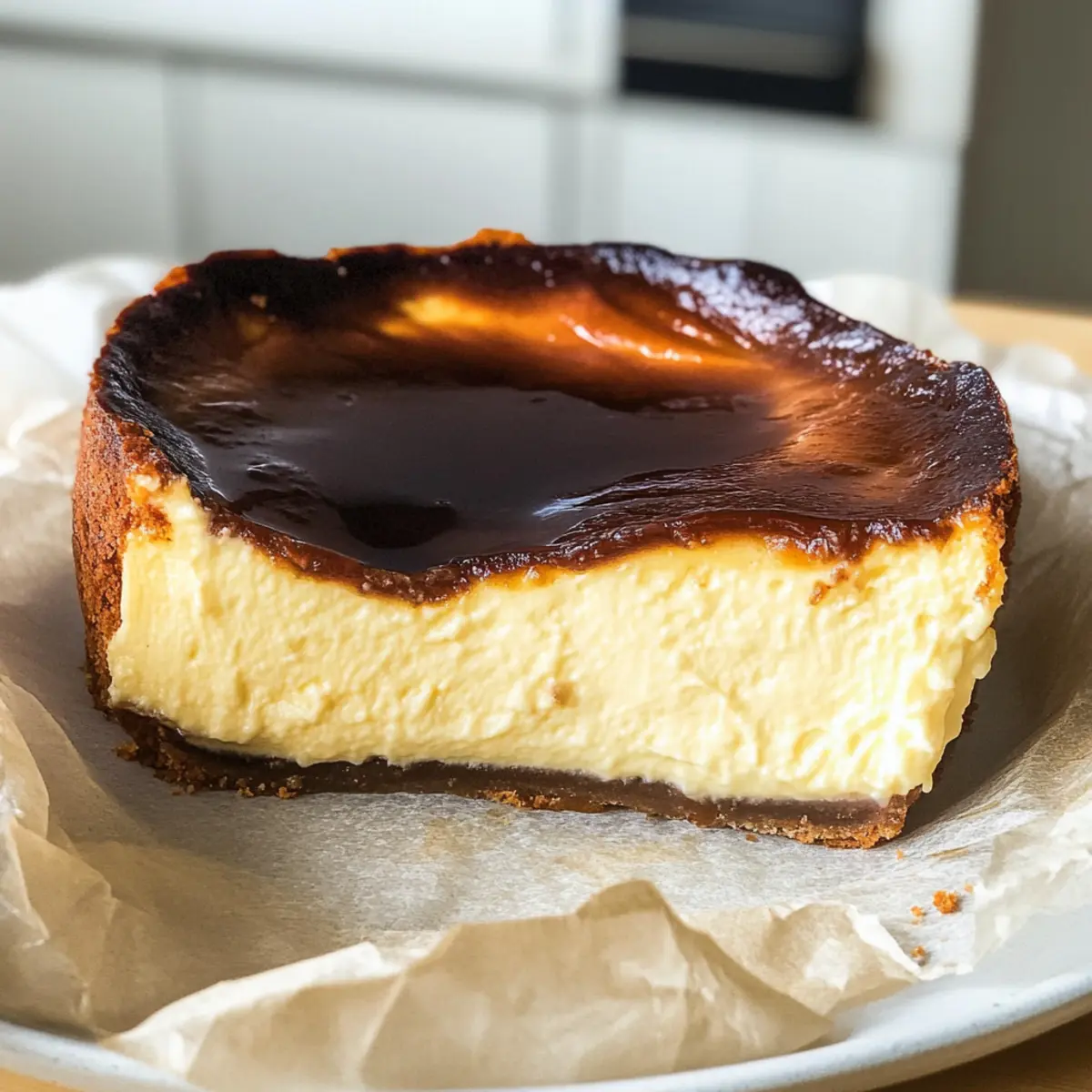 Gebrannte Basque-Käsekuchen (Tarta de Queso)