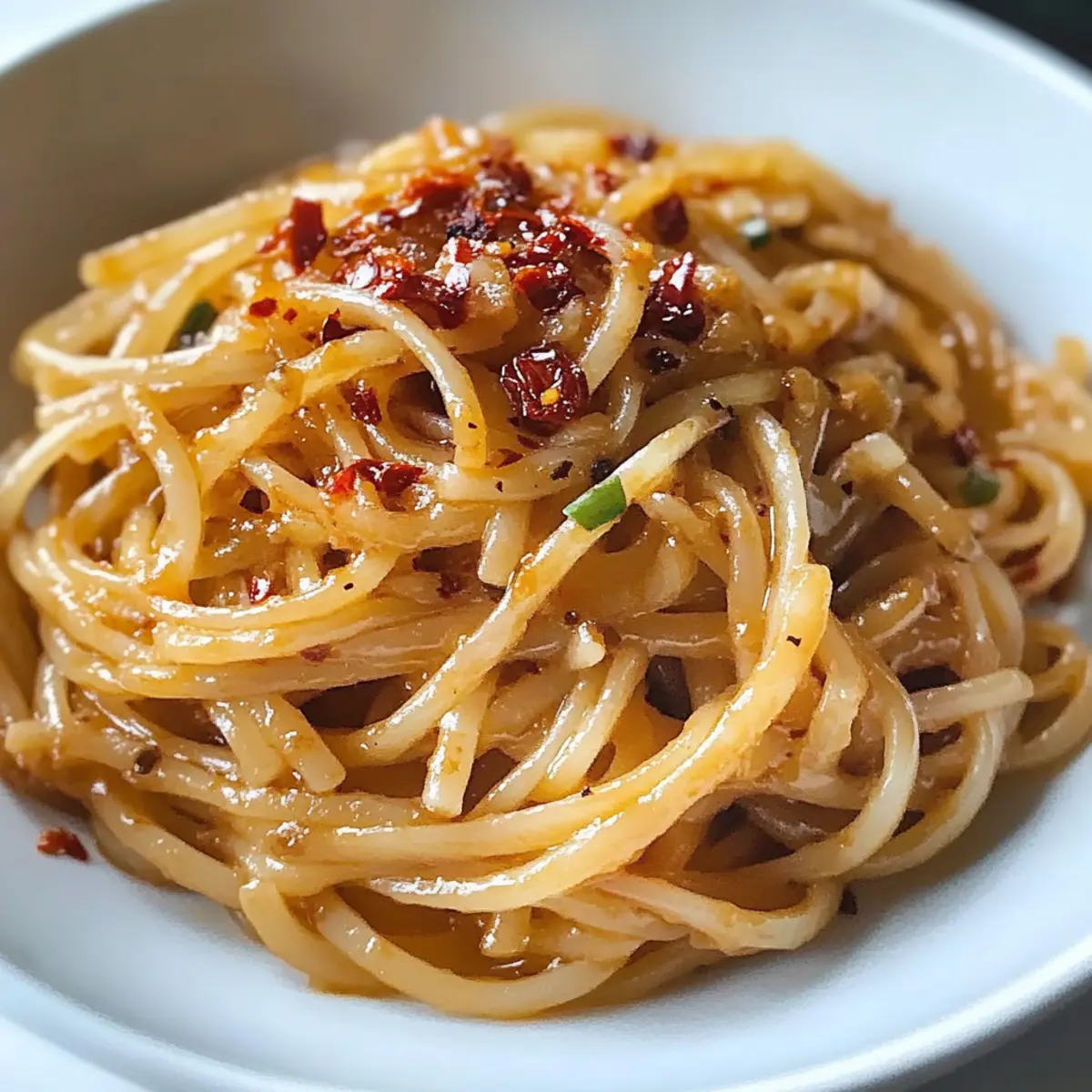 Caramelized Onion Pasta with Chilli Oil Recipe enrswu