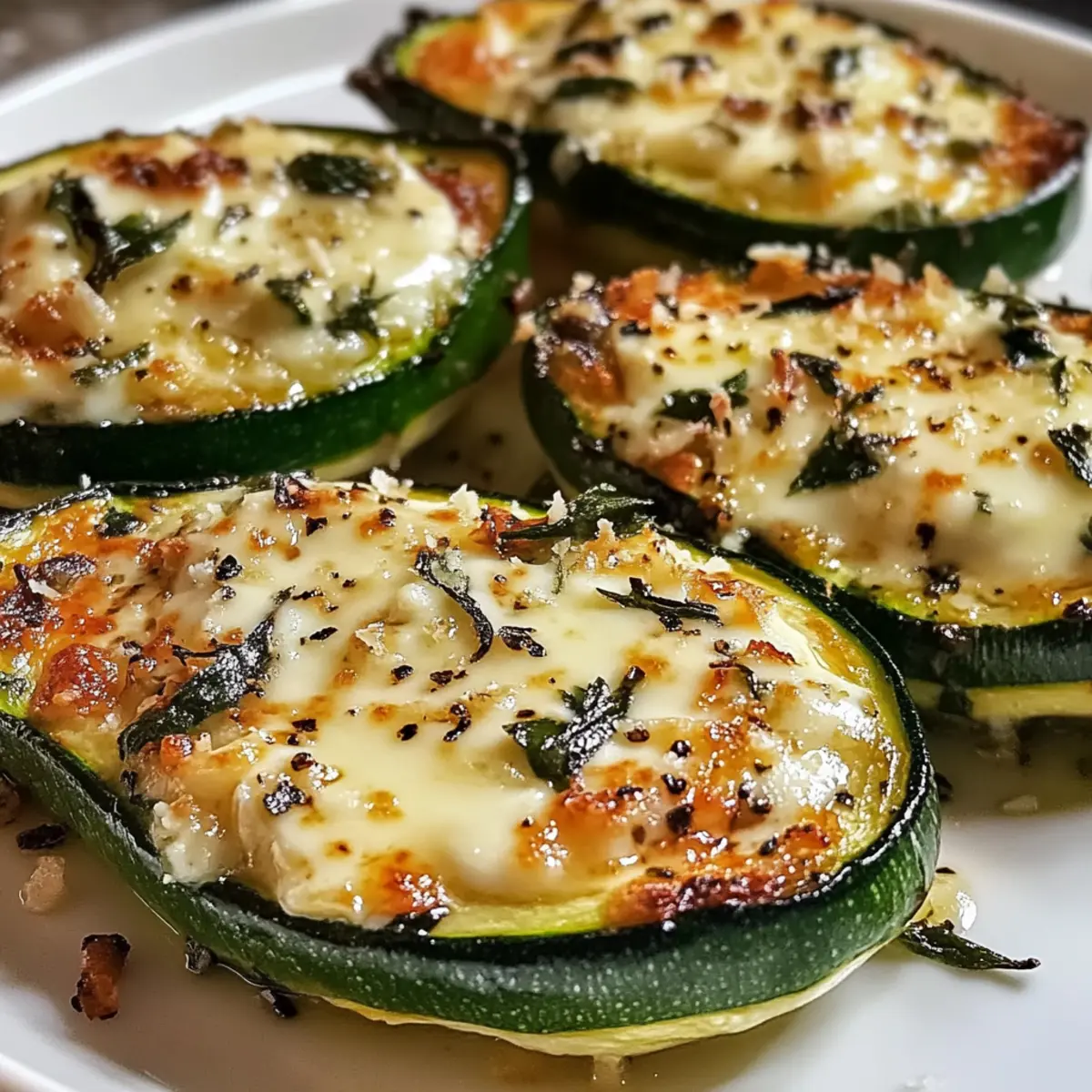 Käse Knoblauch Zucchini Steaks Rezept