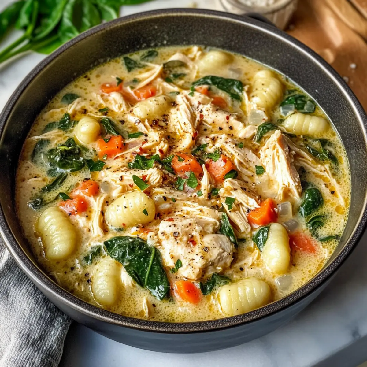 Chicken and Gnocchi Soup mj533g
