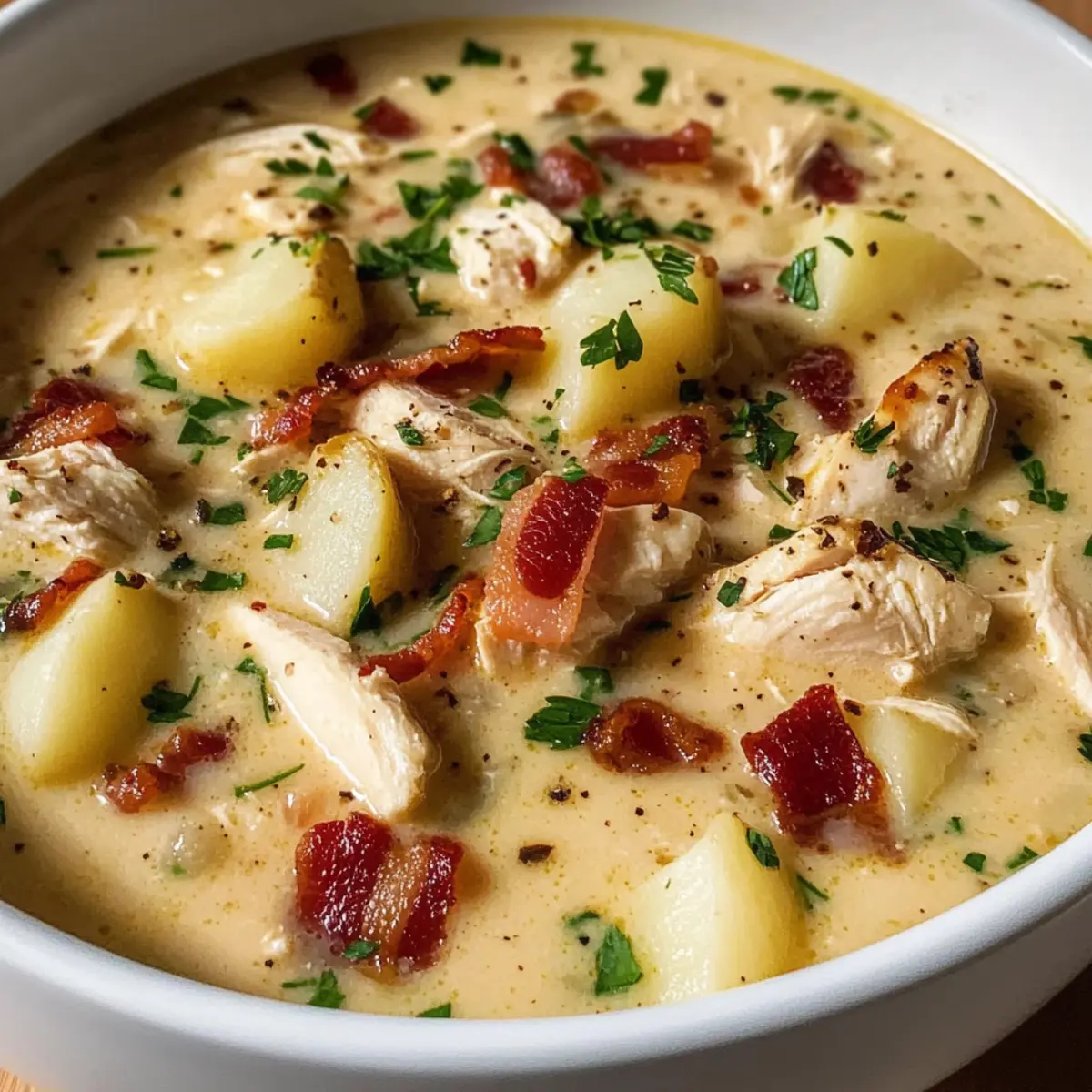 Creamy Chicken Potato Soup With Bacon evlkmb