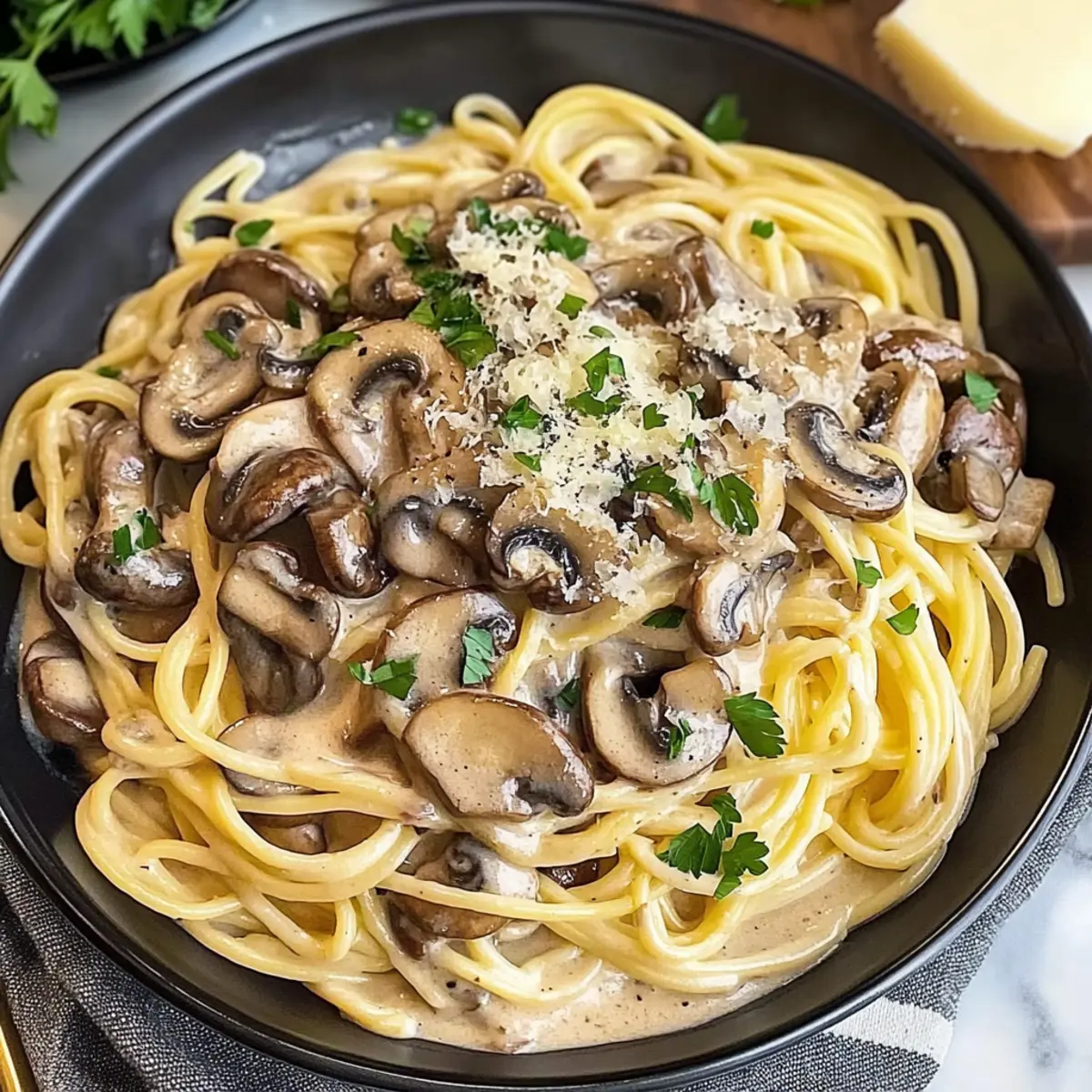 Creamy Mushroom Pasta Recipe r8vawp