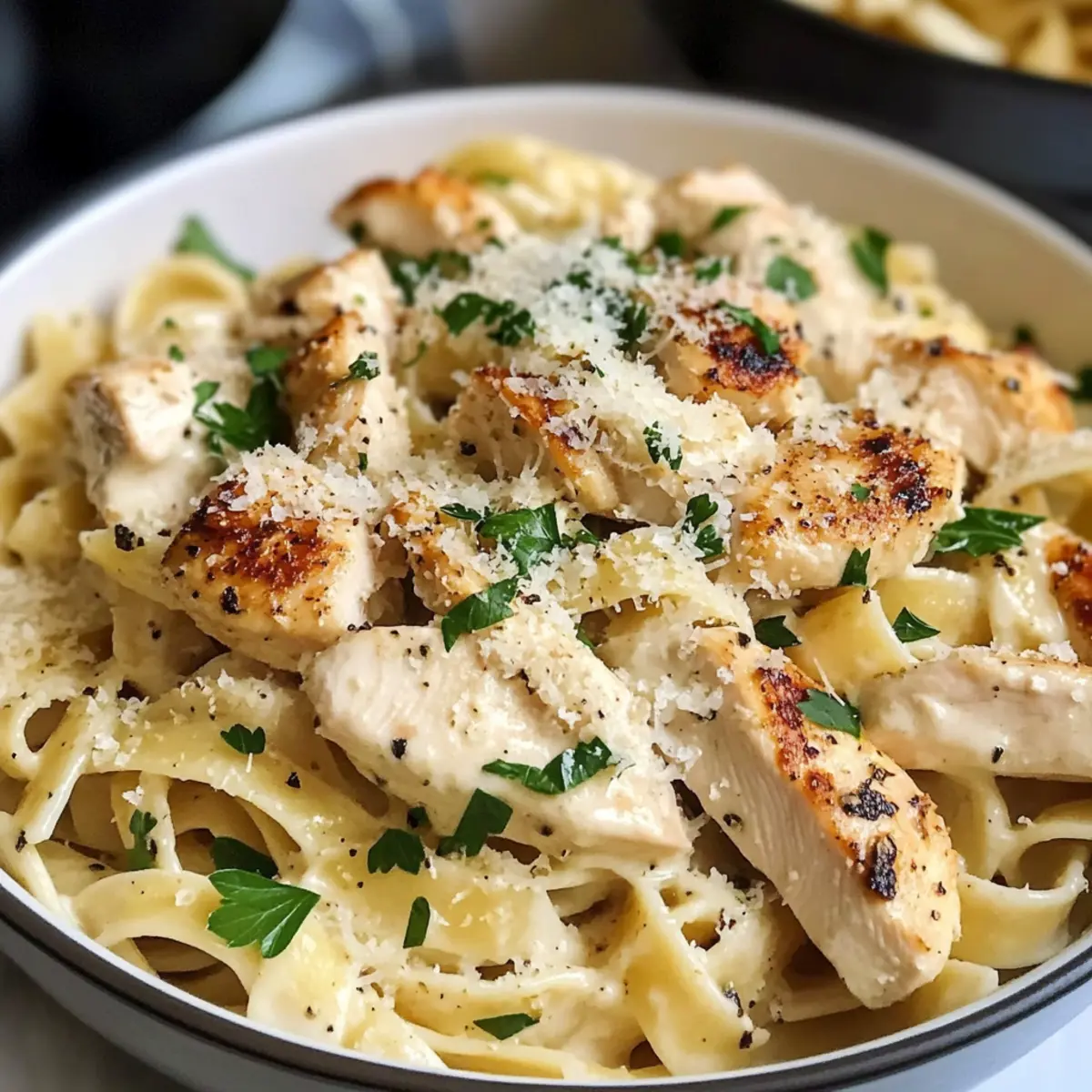 Cremige Knoblauch HA¤hnchen Pasta Rezept hlntwq