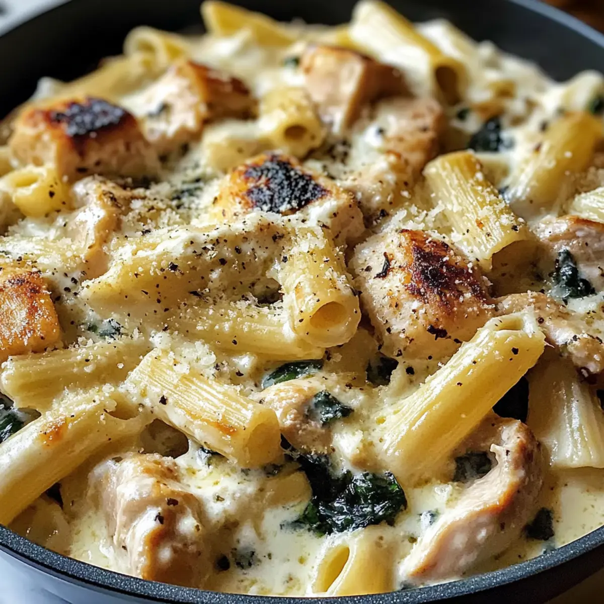 Cremige Ricotta-Hähnchen-Pasta Rezept