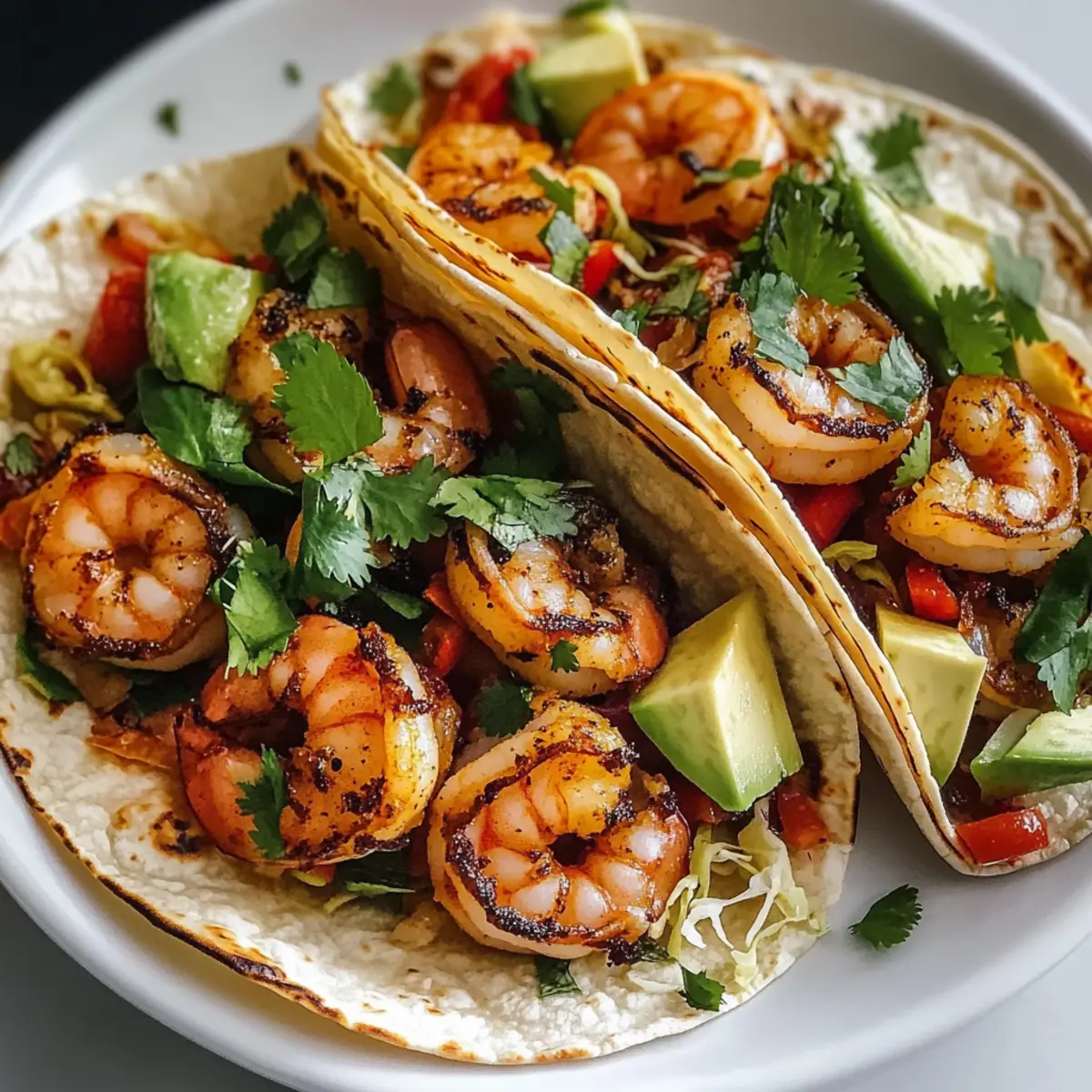 Crockpot Tacos mit feuergerA¶steten Garnelen fil1zy