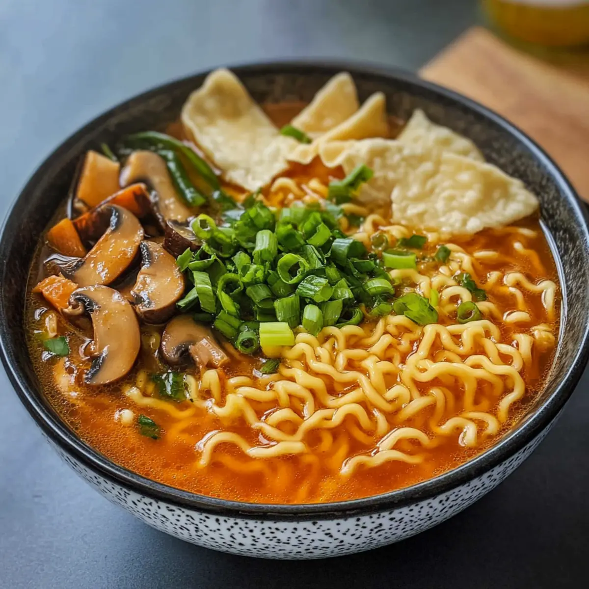 Einfache vegane Kimchi-Ramen