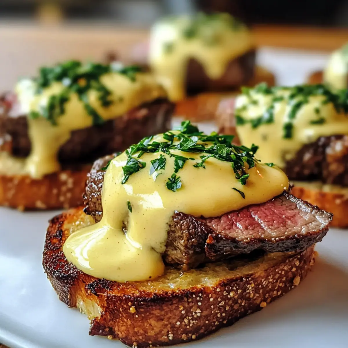 Grilled Beef Tenderloin Crostini with BA©arnaise Sauce Recipe ulucgy