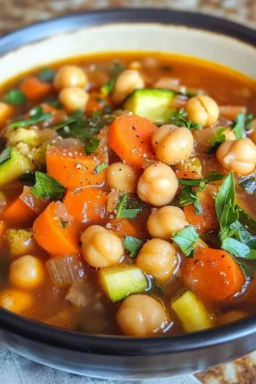 Chickpea stew with vegetables