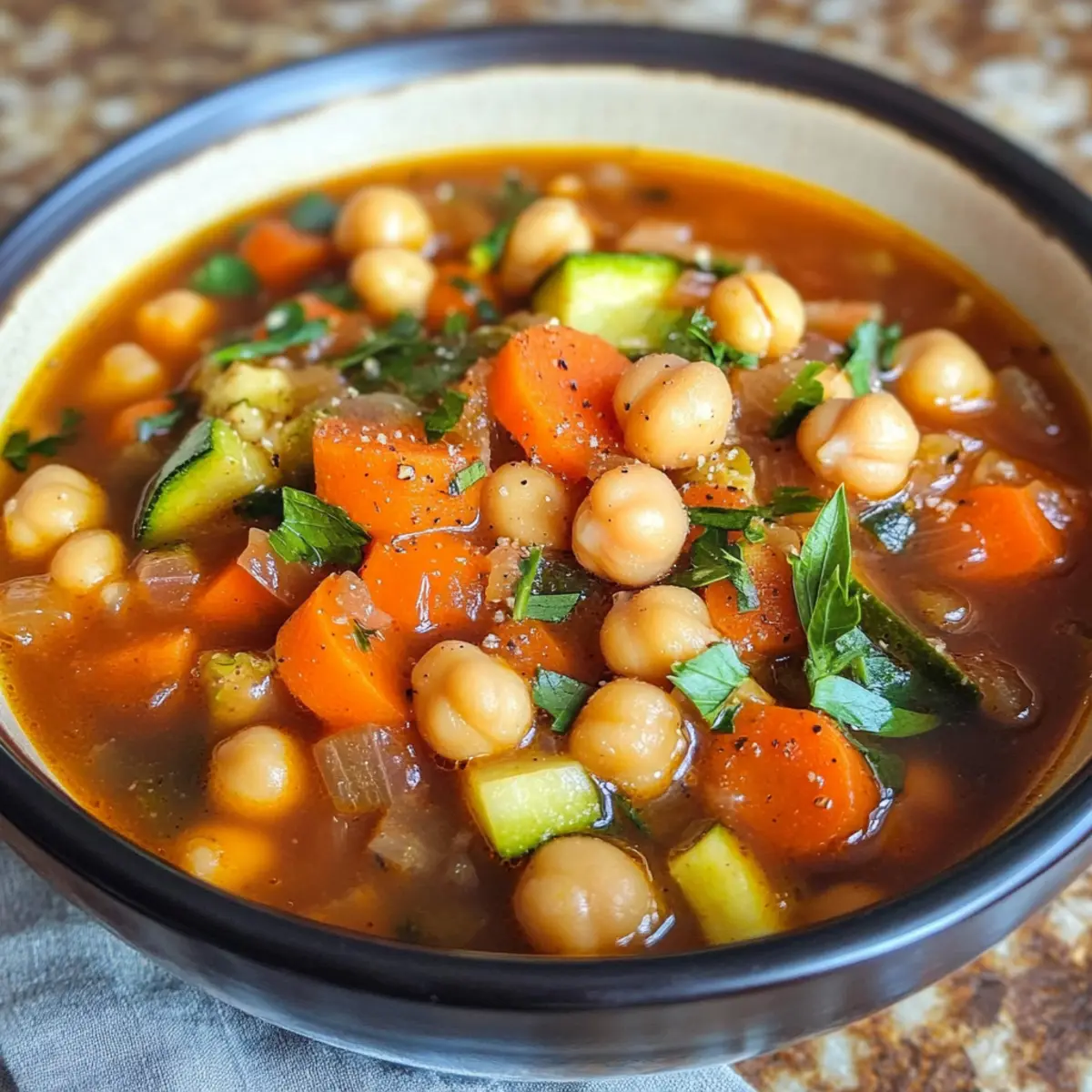 Chickpea stew with vegetables