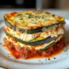 Geschichtete Zucchini Ricotta Schmelze mit Marinara Rezept