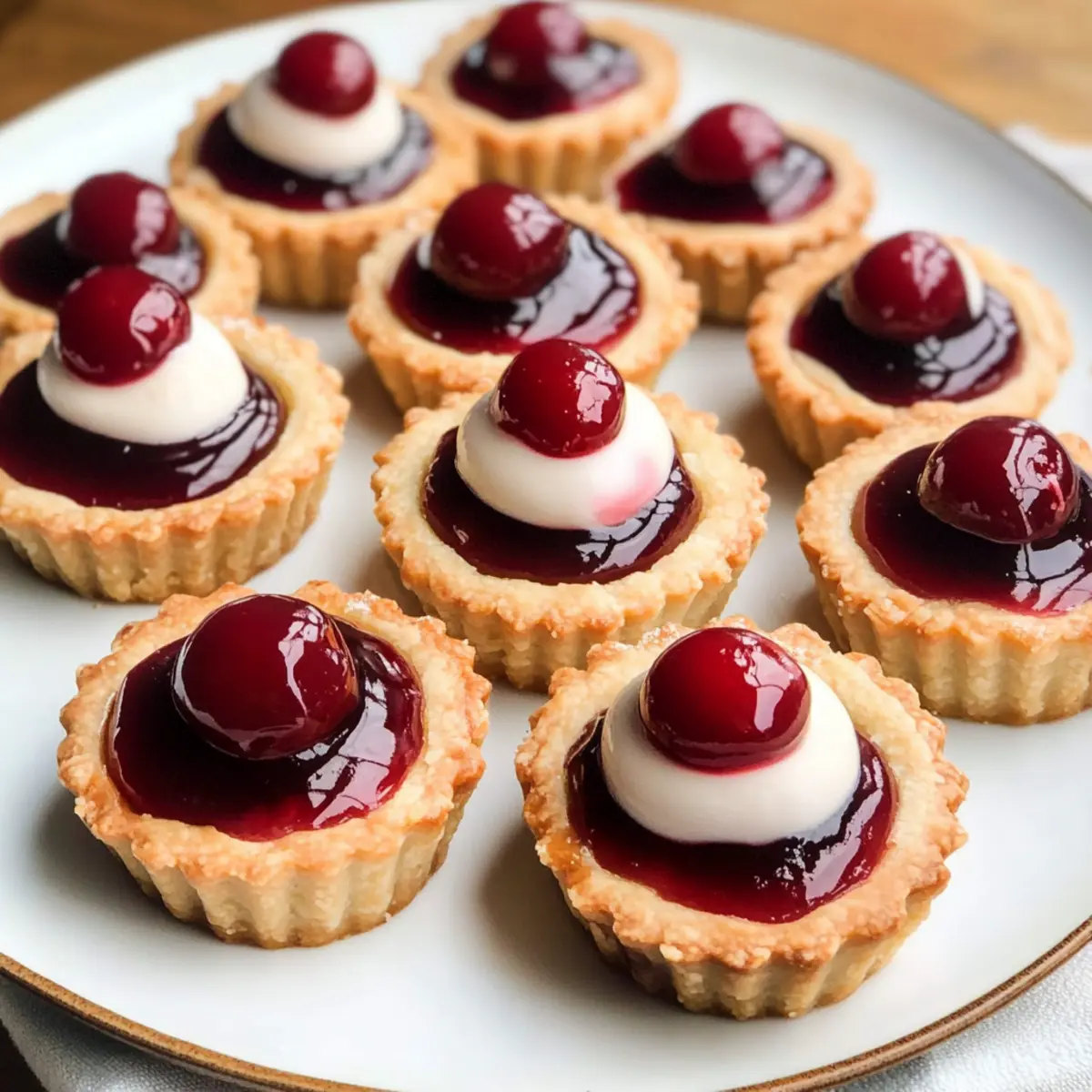 Mini Cherry Bakewell Tartlets hc2ojz