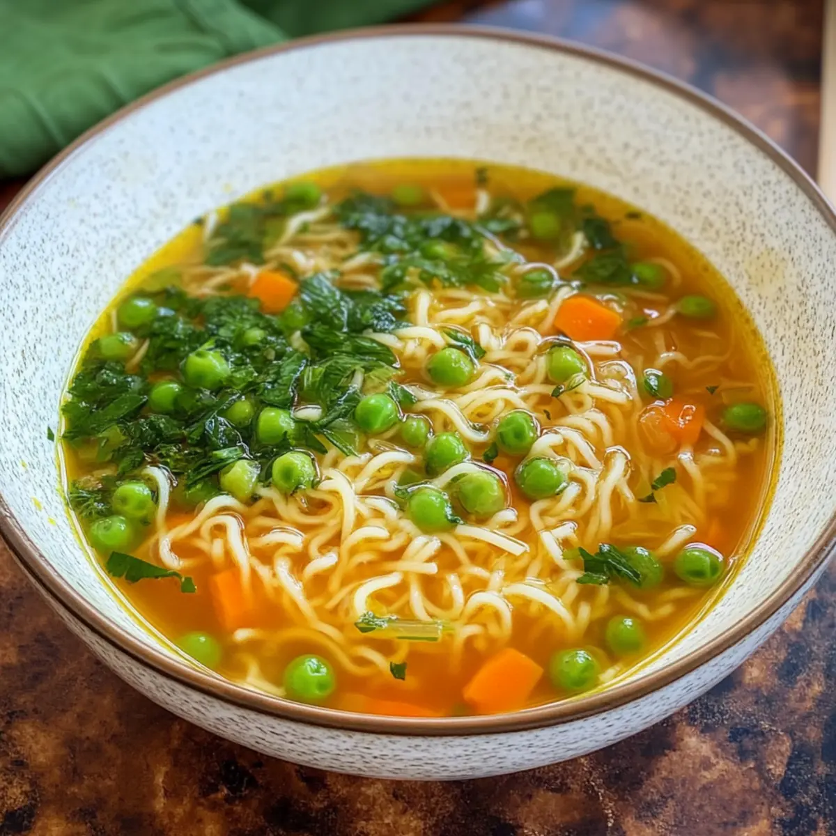 Nudelsuppe mit GemA¼se schnell einfach satoeh