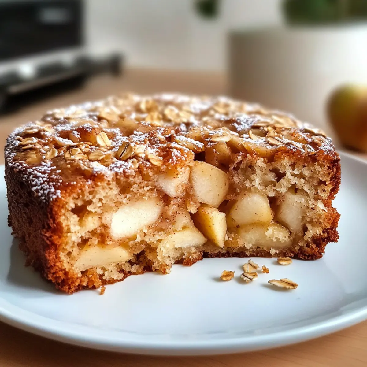 Haferflocken-Apfelkuchen: Gesund und unwiderstehlich 2 Oatmeal Apple Cake mnklod