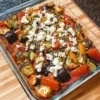 Ofen Ratatouille mit Feta – vegetarisches Low Carb Gericht