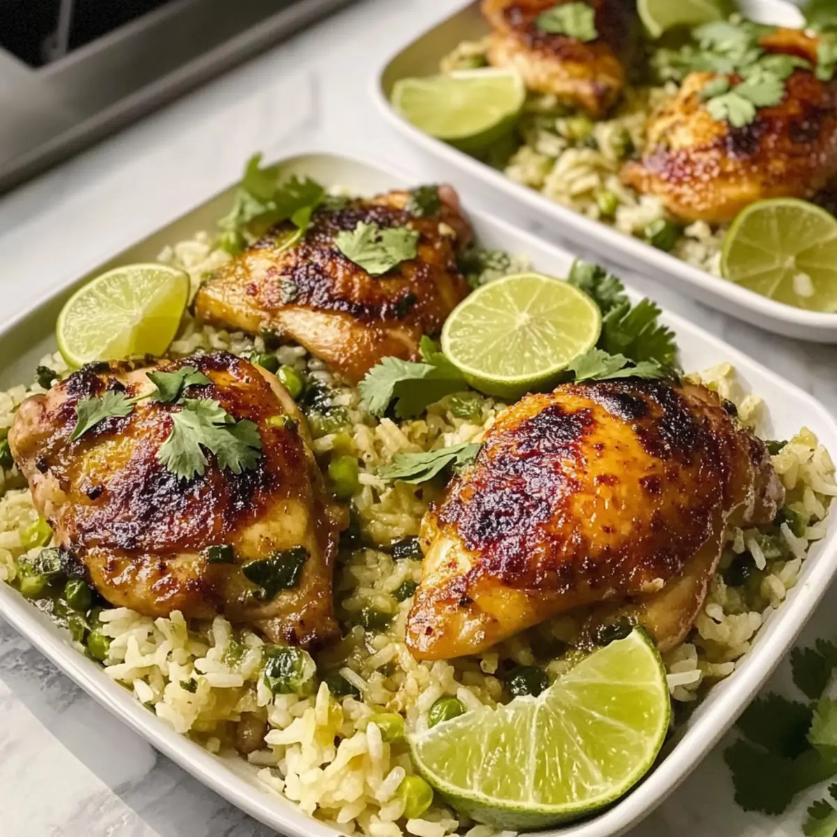 One Pan Cilantro Lime Chicken and Rice aqyk3g