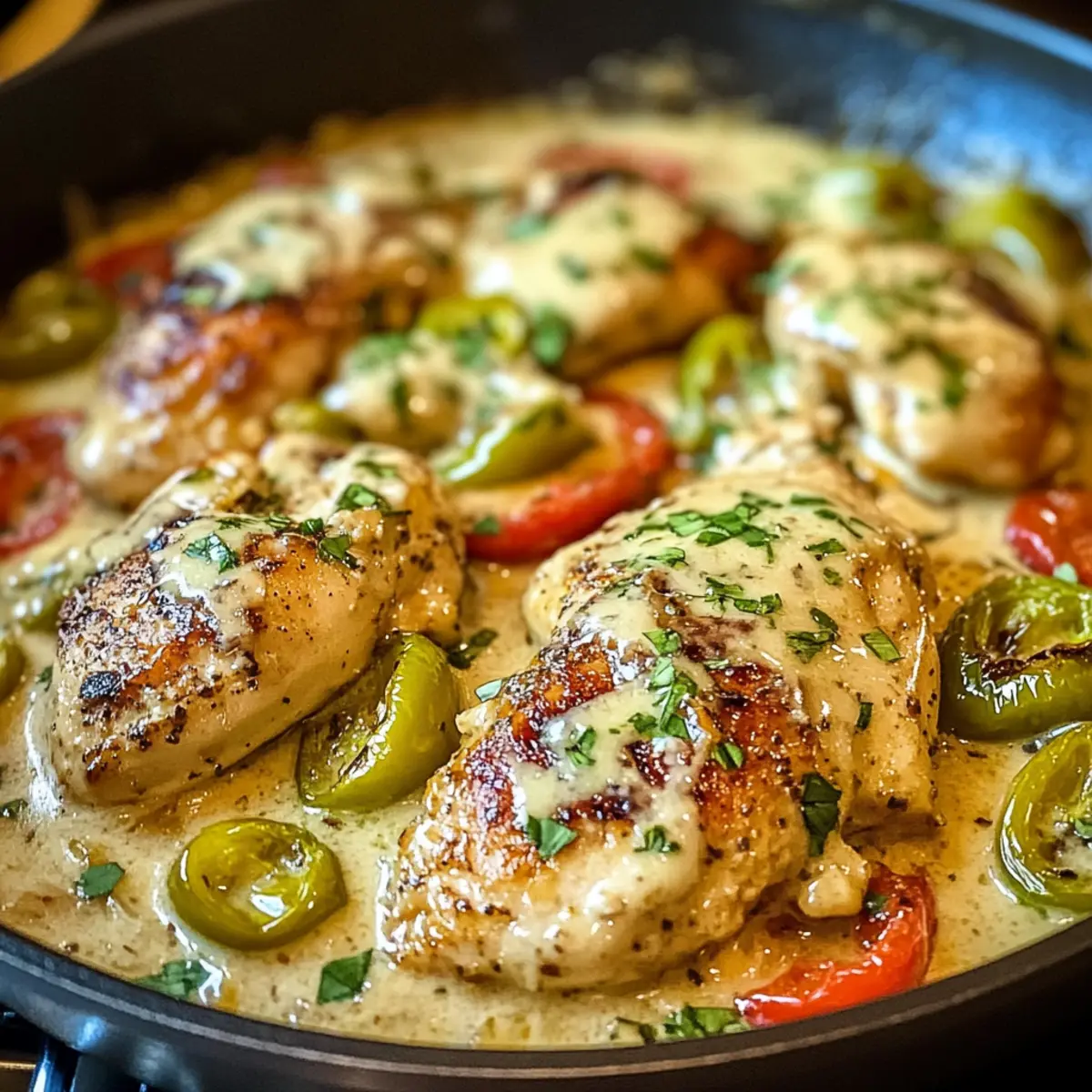 Pepperoncini Chicken Skillet Recipe qonzme